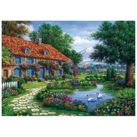Puzzle 1000 Peças: Refúgio no Recanto dos Cisnes - imagem 2