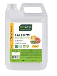 Biowash Lava Roupas Líquido Citrus 5L - Limpeza Poderosa e Ecológica sem Amaciante - imagem 2
