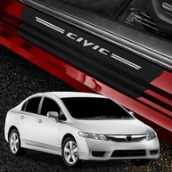 Kit Protetor de Soleira Honda Civic G8 2007-2013 Prata - Proteção e Estilo Premium - imagem 2