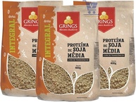 3 Proteínas De Soja Média Clara 400g Livre De Transgênicos - imagem 1