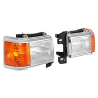 Faróis KUAFU para Ford Bronco/F-Series 1987-1991 - Lente Clara/Âmbar e Aro Cromado - imagem 5