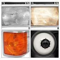 Faróis KUAFU para Ford Bronco/F-Series 1987-1991 - Lente Clara/Âmbar e Aro Cromado - imagem 4