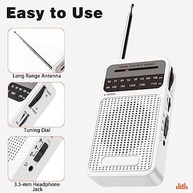 Rádio Portátil AM/FM Goodes: Som Claro, Longo Alcance e Ideal para Emergências - imagem 5