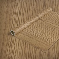 Rolo Adesivo Decorado Madeira Carvalho Claro 45 cm x 2 m - Transforme Ambientes com Estilo e Facilidade - imagem 2