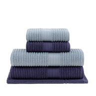 claro-e-doris-pecas-buddemeyer-banho-a-de-azul-5-toalhas-listrado-rosto-jogo-a