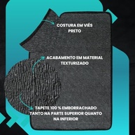 Tapete Automotivo Universal Emborrachado Classic Onix Montana - Proteção e Estilo Impermeável - imagem 4