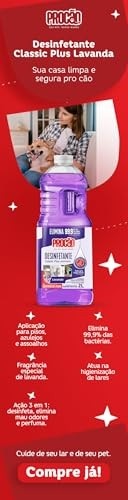 PROCÃO Desinfetante Classic Plus Lavanda 2L - Potente Desinfecção com Aroma Refinado - imagem 5
