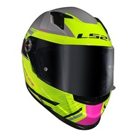 Capacete LS2 FF358 Classic S Digital Preto Amarelo e Rosa - Segurança e Estilo para Você! - imagem 5