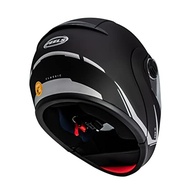 Capacete Articulado Peels U-Rb2 Classic Preto Fosco/Prata 60: Segurança e Estilo para Sua Moto - imagem 3
