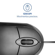 Mouse Classic Box Óptico USB 1200dpi Preto Multi - MO300 - imagem 3