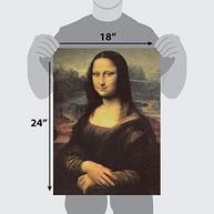 Pacote com 3 Pôsteres de Obras de Arte Clássicas - Mona Lisa, Noite Estrelada e Sobre o Ródano - Impressões Laminadas 45,72x61cm - imagem 4