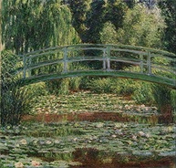 Ponte Japonesa de Claude Monet - Tela Canvas 50x52cm - Obra de Arte para Decoração Elegante - imagem 1