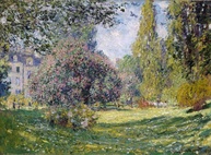 Parque Monceau de Claude Monet - Tela Canvas 30x40cm | Arte Original com Qualidade de Museu - imagem 1