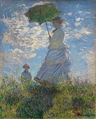 Mulher com Sombrinha (1875) de Claude Monet - Tela Canvas 50x62cm | Arte de Luxo para Decoração - imagem 1