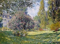 Parque Monceau de Claude Monet - Tela Canvas 30x40cm | Arte Original com Qualidade de Museu - imagem 2