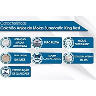 Cama Box Baú Solteiro com Colchão Anjos + Base CRC Suede Clean - imagem 2