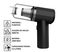 Mini Aspirador Automotivo Portátil Proffisional Cleaner: Potência Sem Fio para Seu Carro! - imagem 3