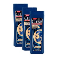 Clear Men Anti Caspa: Kit 3 Shampoo Cabelo & Barba - imagem 1