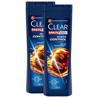Clear Men Queda Control: Kit 2 Shampoo Anticaspa 400ml - imagem 1