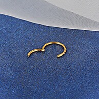 Piercing Argola Helix Conch em Titânio com Zircônia - Clik - imagem 2