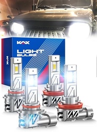 Lâmpadas LED KAX 10X Brightener 9005 H11: Visão Noturna e Clima Adverso Aprimoradas - imagem 2