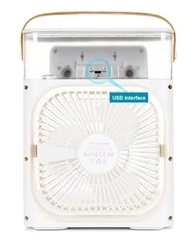 Climatizador Portátil 3 em 1 com LED – Mini Ar-Condicionado Recarregável USB, Umidificador e Ventilador Silencioso - imagem 3