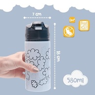 Garrafa Infantil em Alumínio 580ml - Clingo Bebê Fresh Azul - imagem 3