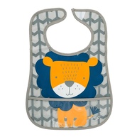 Babador Impermeável com Bolso Leão Clingo - Proteção e Estilo para Bebês - imagem 1