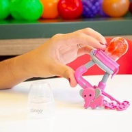 Porta Fruta com Tampa Colors Clingo Rosa - Segurança e Diversão para Bebês - imagem 3