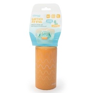 Garrafa Infantil Clingo Fresh em Alumínio 580ml com Canudo Seguro - Laranja - imagem 5