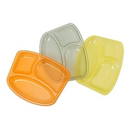 Prato Com Divisória Colors - Kit 3 Unidades | Seguro, Ergonômico e Sem BPA da Clingo - imagem 2