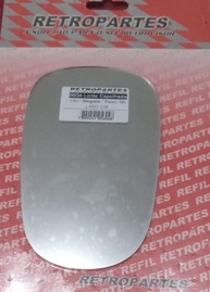 Lente Espelho Retrovisor Clio 2003-2012 Lado Passageiro - Visibilidade Essencial - imagem 1