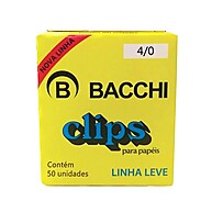 Clips Galvanizados Bacchi NR 4/0: Fixação Forte! - imagem 1