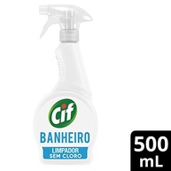 Cif Limpador Banheiro Sem Cloro 500ml - Fórmula Avançada com Gatilho para Limpeza Profunda - imagem 3