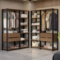 Guarda-Roupa Closet Modulado Valencia 4 Gavetas 358cm Rustic/Preto Madesa - Organize com Estilo - imagem 2