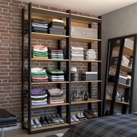 Closet Industrial Marseille: 10 Prateleiras para Seu Quarto - imagem 1