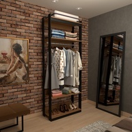 Closet Industrial Marseille: Organize com Estilo! - imagem 1
