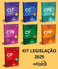 KIT COLEÇÃO LEGISLAÇÃO 2025: Constituição, CLT, Códigos Civil, Penal, Tributário e Processuais - Essencial para Advogados e Estudantes - imagem 2
