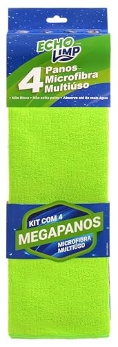 Conjunto com 4 Mega Panos em Microfibra 58x48 cm - ECHOLIMP NVA 480 - imagem 2