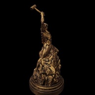 Estátua Self Made Man Motivação & Inspiração - Impressão 3D em Ouro Velho, 20 cm - imagem 4