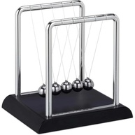 Escultura Decorativa Pêndulo de Newton 13,5 cm – Design Moderno com Movimento Relaxante para Mesa - imagem 2