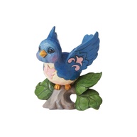 Estatueta Jim Shore Heartwood Creek Azulino no Galho - Coleção Exclusiva em Resina, 9,5 cm - imagem 1