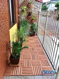 Deck de Madeira Modular 30x30 cm Réguas 4 cm – Estilo e Versatilidade para Ambientes Modernos - imagem 4