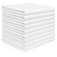 Kit 10 Panos de Chão Branco 40x65 cm - Absorção Máxima, Algodão Grosso, Ideal para Limpeza Pesada - imagem 1
