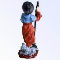 Imagem de São Roque em Resina 7 cm - Escultura Religiosa Detalhada com Pintura Manual - imagem 4