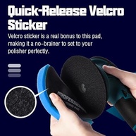 Almofadas de Polimento de Alta Densidade 3 Peças - 16,5 cm - Azul - Para Polimento e Acabamento Profissional - imagem 5