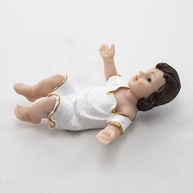 Imagem Menino Jesus em Resina Branca - 12 cm | Decoração Religiosa Elegante - imagem 4