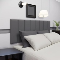 Cabeceira Cama Box Queen 8 Módulos Estofada Modular Moderna 60x20 cm - Design Sofisticado - imagem 4