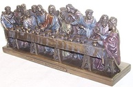 Estátua de Bronze da Última Ceia 35 cm - Réplica de Leonardo Da Vinci para Decoração e Presente - imagem 5