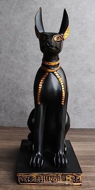 Estátua de Anúbis Sentado - 23,5 cm - Réplica Egípcia em Poliresina para Colecionadores e Decoração - imagem 3